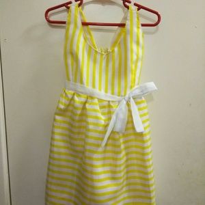 Cute yellow stripe dress new